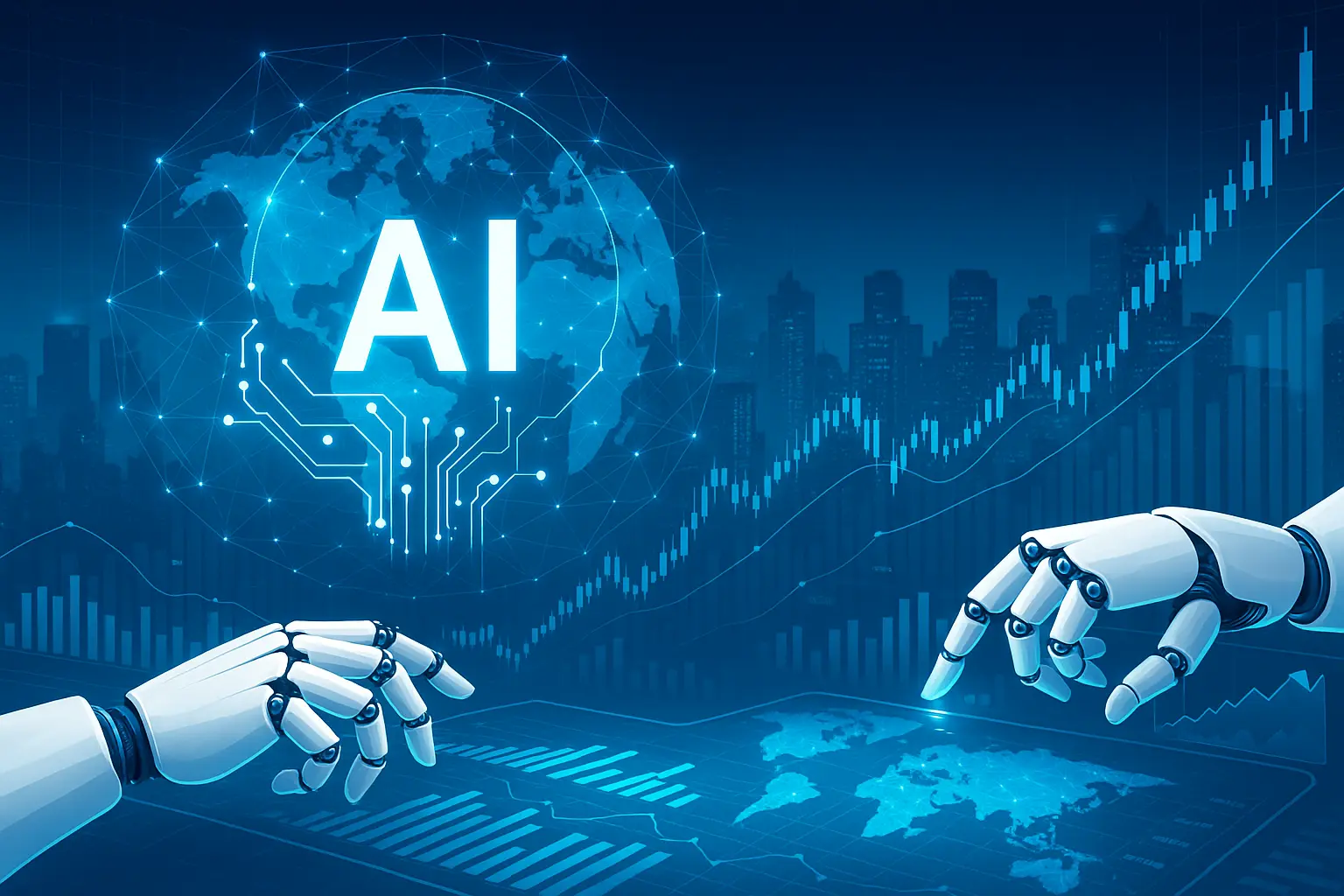 AI transforming global finance with digital innovation.