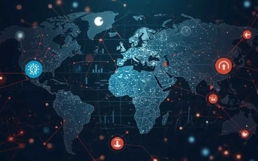 Global Risks Report 2026 visual representation showing global economic, geopolitical, climate and technology risks