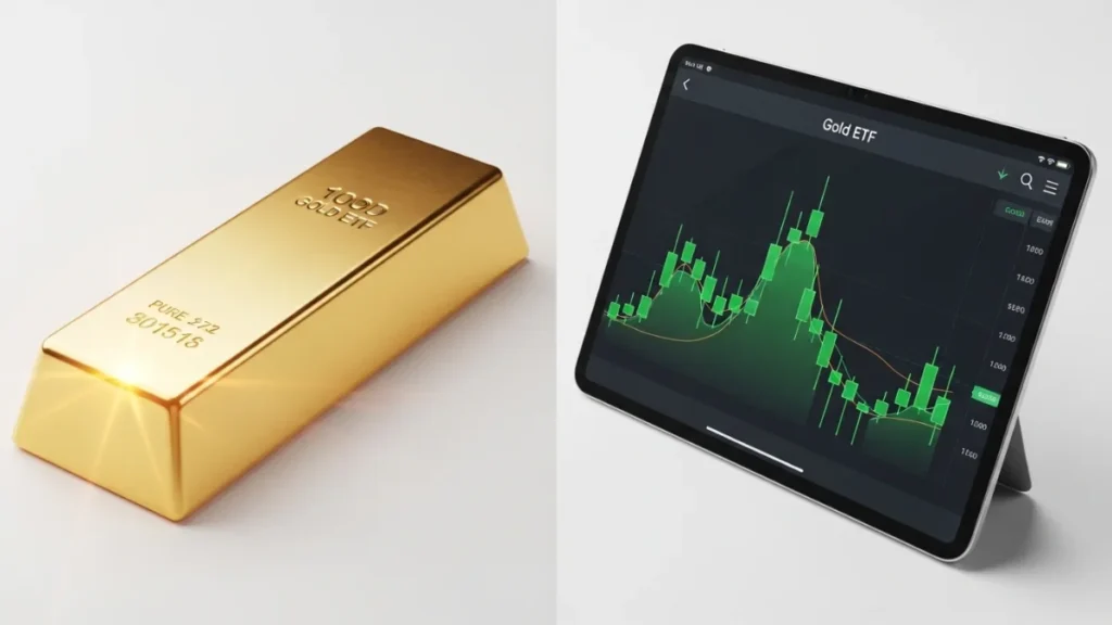 Gold ETF vs physical gold — which performs better during a market crash or recession